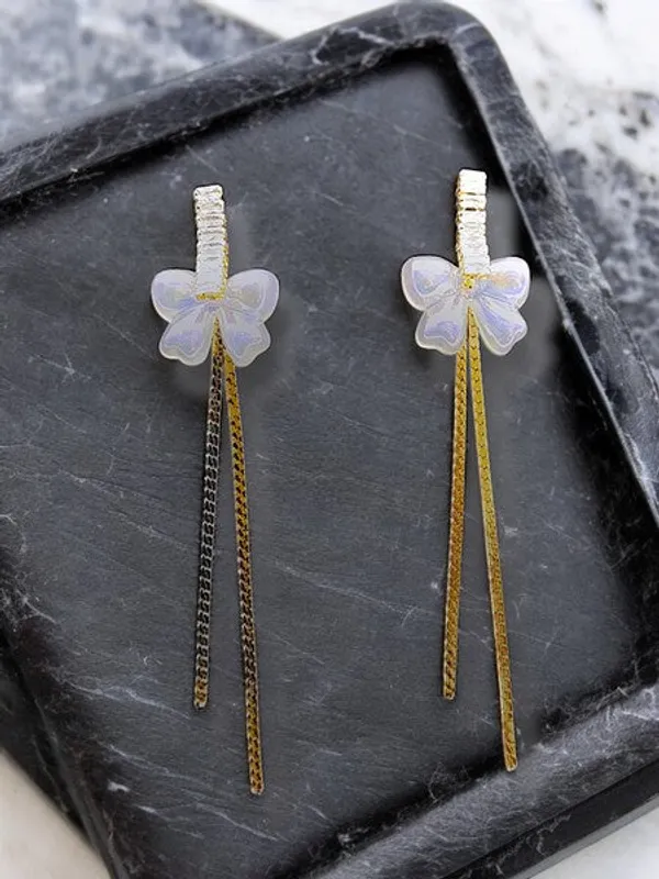 City_Girl_Cz_Stone_Mother_Of_Pearl_Stainless_Steel_Anti_Tarnish_Western_Earring_Cascade_Design_Gold