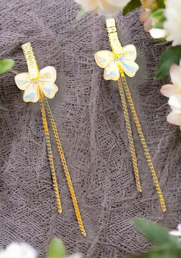 City_Girl_Cz_Stone_Mother_Of_Pearl_Stainless_Steel_Anti_Tarnish_Western_Earring_Cascade_Design_Gold