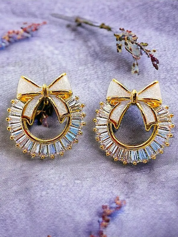 City_Girl_Cz_Stone_Stainless_Steel_Anti_Tarnish_Western_Gold_Pearl_Drop_Earring_Gold