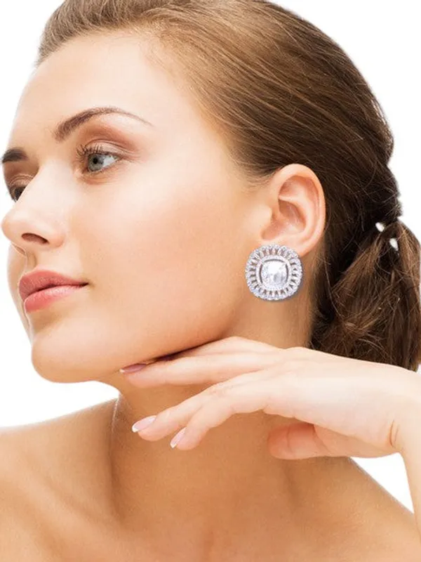 City_Girl_American_Diamond_Rhodium_Plated_Cz_Stones_Stud_Spiral_Earrings_For_Women_And_Girls_Silver