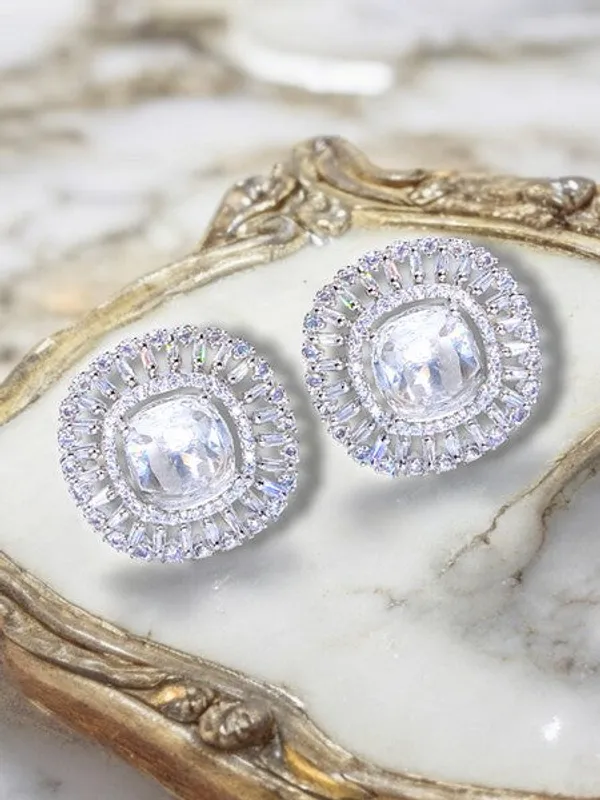 City_Girl_American_Diamond_Rhodium_Plated_Cz_Stones_Stud_Spiral_Earrings_For_Women_And_Girls_Silver