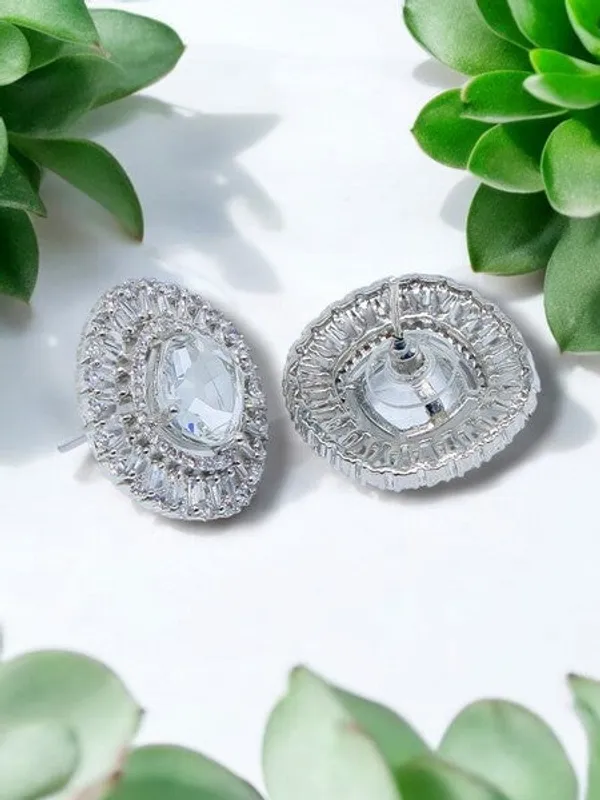 City_Girl_American_Diamond_Rhodium_Plated_Cz_Stones_Stud_Spiral_Earrings_For_Women_And_Girls_Silver