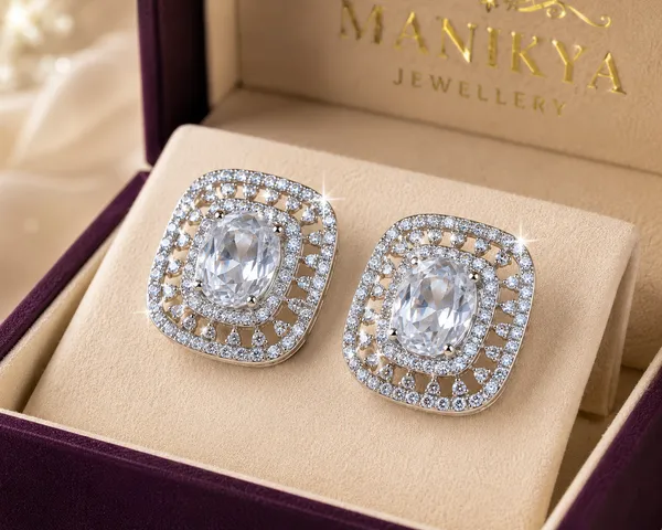 City_Girl_Cz_Stone_Rhodium_Silver_Color_Western_Stud_Earring_Silver