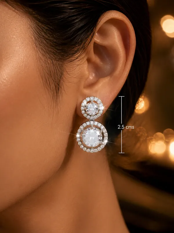 City_Girl_Ad_Rhodium_Plated_Cz_Stone_Stud_Earrings_For_Women_And_Girls_Silver