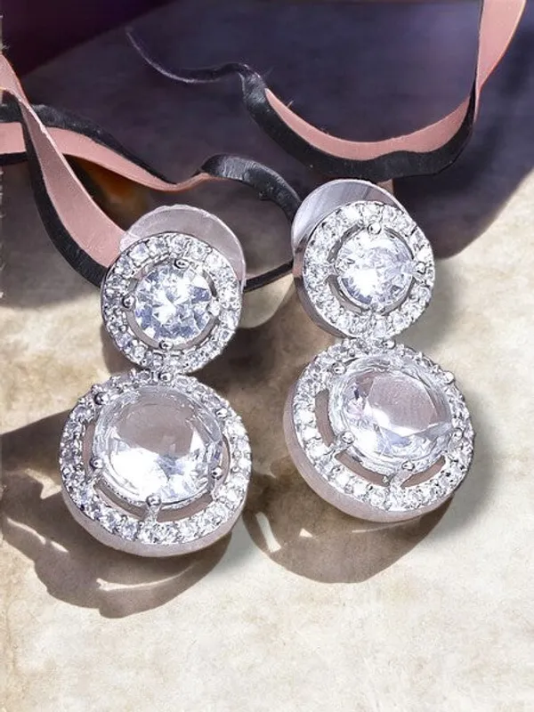 City_Girl_Ad_Rhodium_Plated_Cz_Stone_Stud_Earrings_For_Women_And_Girls_Silver