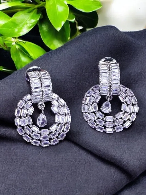 City_Girl_Ad_Rhodium_Plated_Cz_Stone_Stud_Silver_Earrings_For_Women_And_Girls_Silver