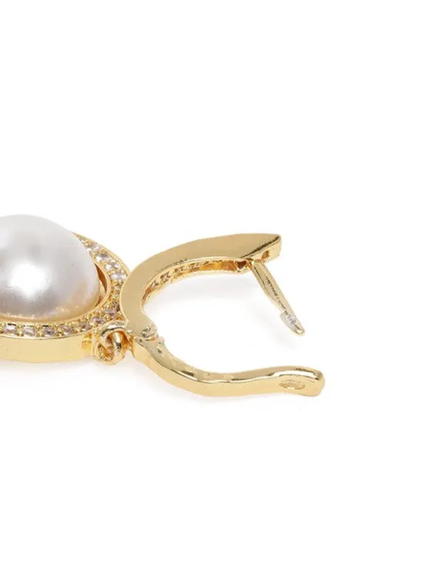 American_Diamond_Rhodium_Plated_Round_Earrings_With_Hydro_Cz_Stone_Gold_Tone_Gold