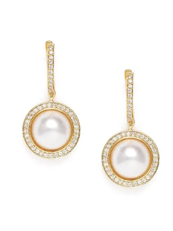 American_Diamond_Rhodium_Plated_Round_Earrings_With_Hydro_Cz_Stone_Gold_Tone_Gold