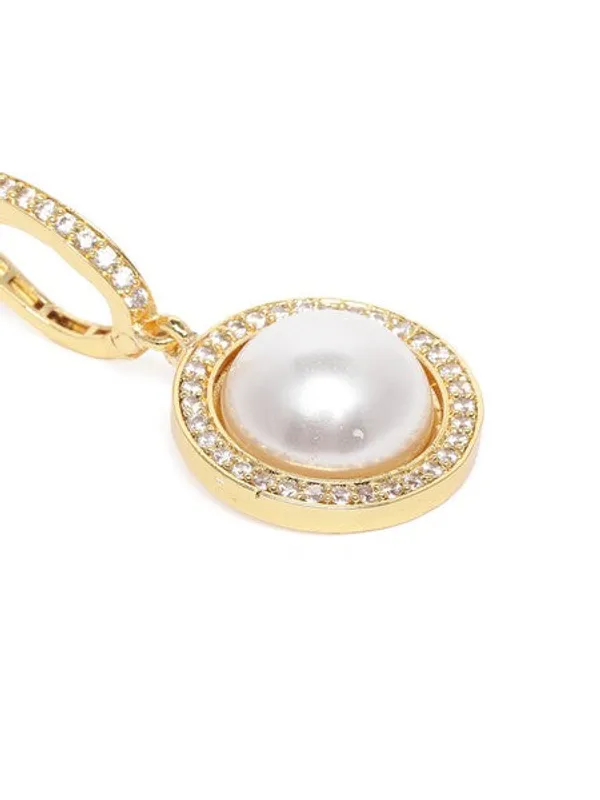 American_Diamond_Rhodium_Plated_Round_Earrings_With_Hydro_Cz_Stone_Gold_Tone_Gold