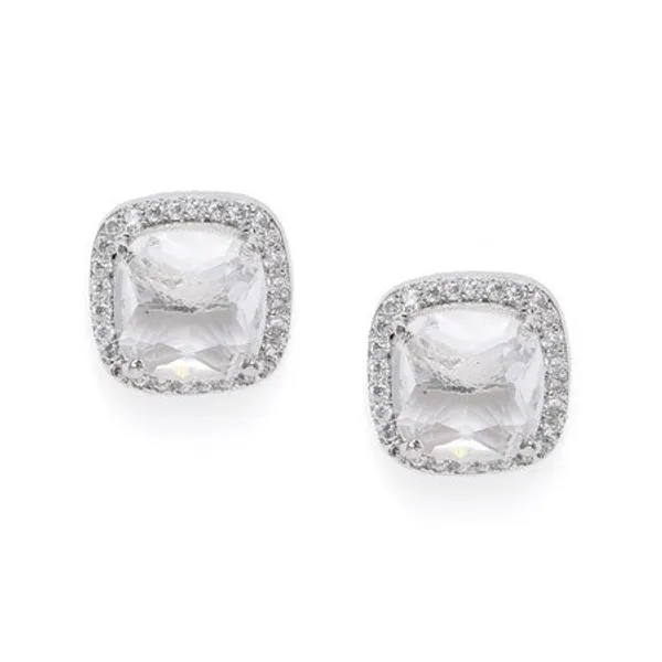 American_Diamond_Rhodium_Plated_Earrings_Studs_With_Hydro_Cz_Stone_Round_Cut_Silver