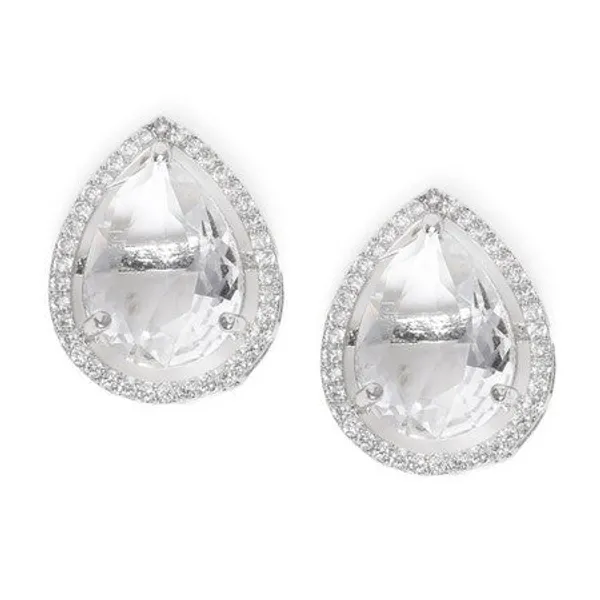 American_Diamond_Rhodium_Plated_Earrings_Studs_With_Hydro_Cz_Stone_Oval_Cut_Silver