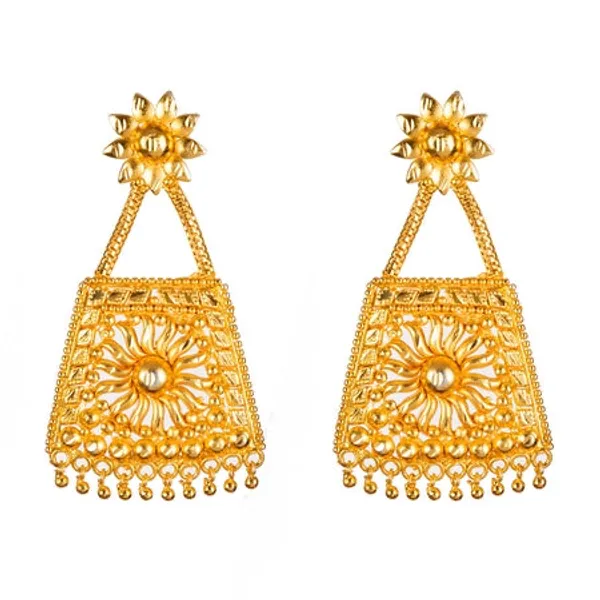City_Girl_Brass_Gold_Plated_Gold_Jewellery_Set_Pack_Of_1_Modern_Ethnic_Elegance