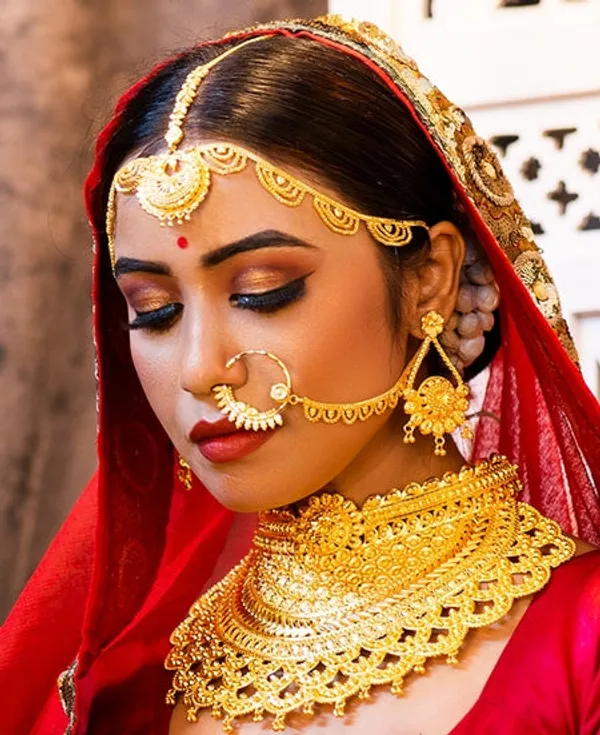 City_Girl_Brass_Gold_Plated_Gold_Jewellery_Set_Pack_Of_1_Red_Bridal_Glow