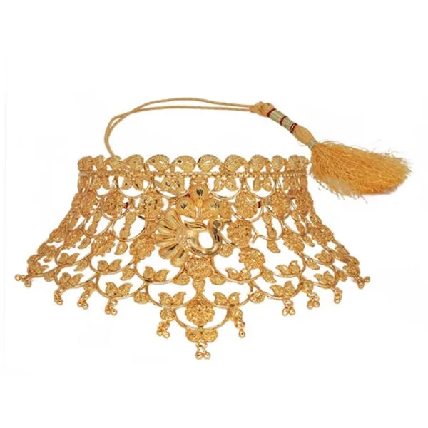 City_Girl_Copper_Gold_Plated_Gold_Jewellery_Set_Pack_Of_1_Antique_Temple_Style
