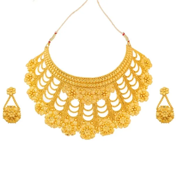 City_Girl_Brass_Gold_Plated_Gold_Jewellery_Set_Pack_Of_1_Timeless_Royal_Beauty