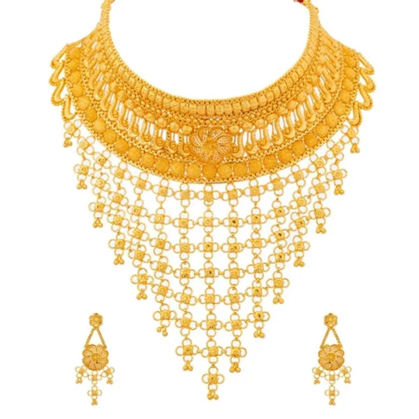 City_Girl_Copper_Gold_Plated_Gold_Jewellery_Set_Pack_Of_1_Royal_Heritage_Design