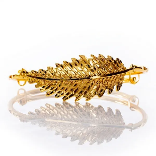 City_Girl_Brass_Gold_Plated_Wide_Cuff_Bracelet