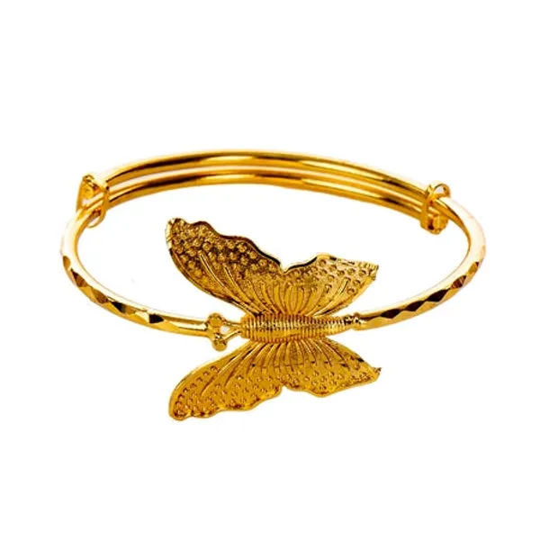City_Girl_Brass_Gold_Plated_Minimal_Sleek_Bracelet_Golden