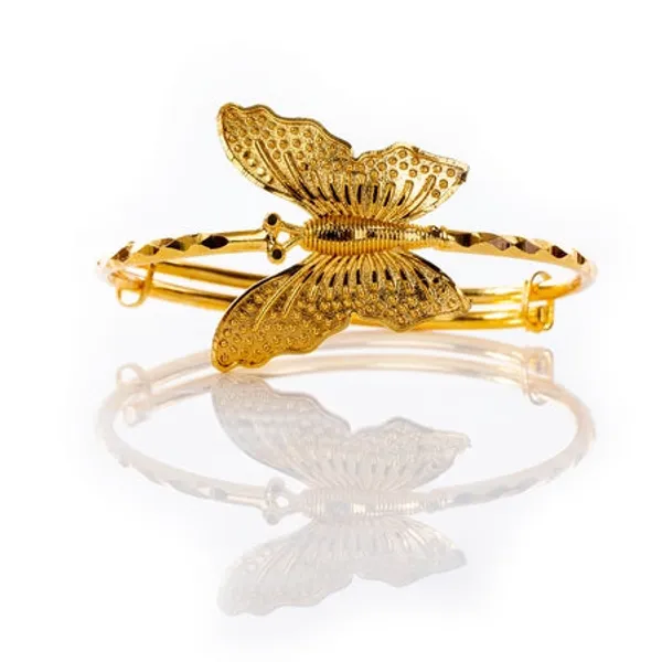 City_Girl_Brass_Gold_Plated_Minimal_Sleek_Bracelet_Golden