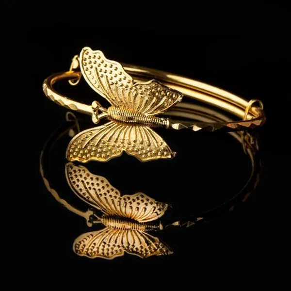 City_Girl_Brass_Gold_Plated_Minimal_Sleek_Bracelet_Golden