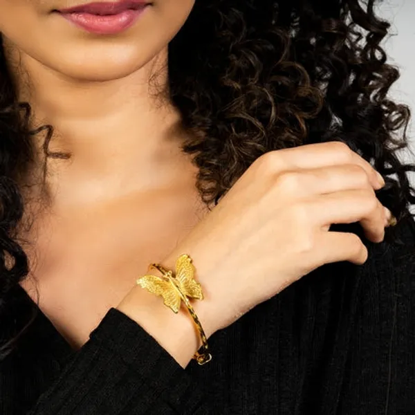 City_Girl_Brass_Gold_Plated_Minimal_Sleek_Bracelet_Golden