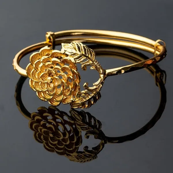 City_Girl_Brass_Gold_Plated_Geometric_Statement_Bracelet