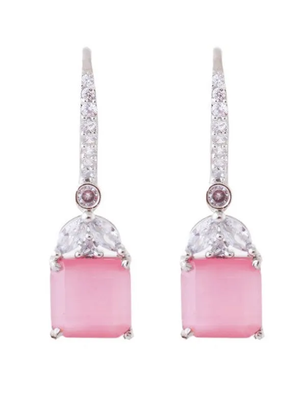 American_Diamond_Rhodium_Plated_Drop_Earrings_With_Hydro_Cz_Stone_Midnight_Blue_Default_Title