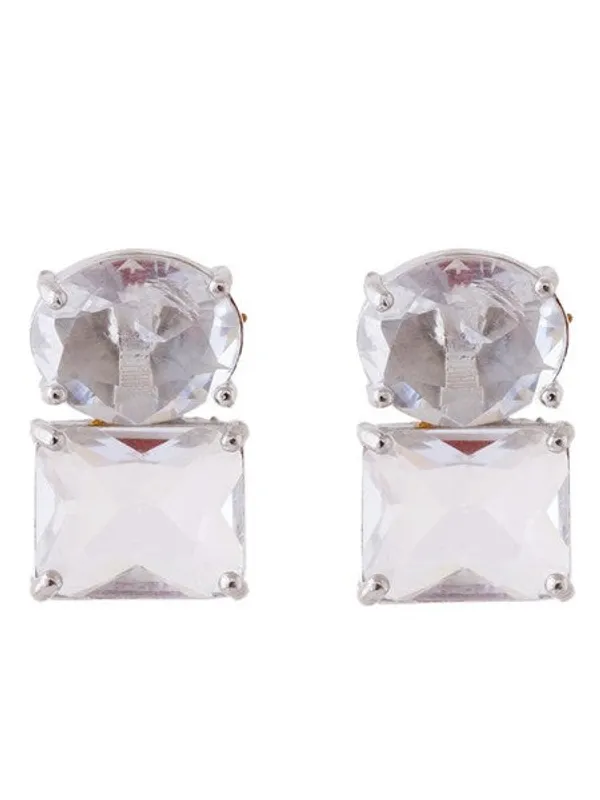 American_Diamond_Rhodium_Plated_Princess_Cut_Earrings_With_Hydro_Cz_Stone_Earrings_With_Hydro_Cz_Stone_Silver