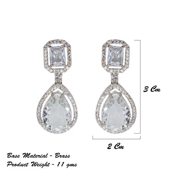 City_Girl_Brass_American_Diamond_Rhodium_Plated_Petal_Glow_Tops_White