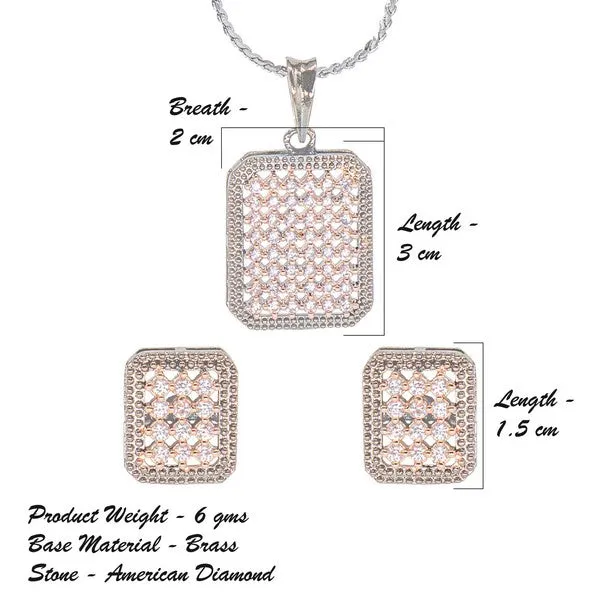 City_Girl_Ad_Brass_Rhodium_Plated_Pendant_Set_Rose_Gold