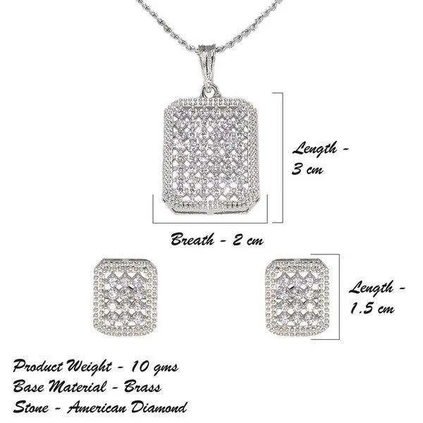 City_Girl_Ad_Brass_Rhodium_Plated_Pendant_Set_Rose_Gold