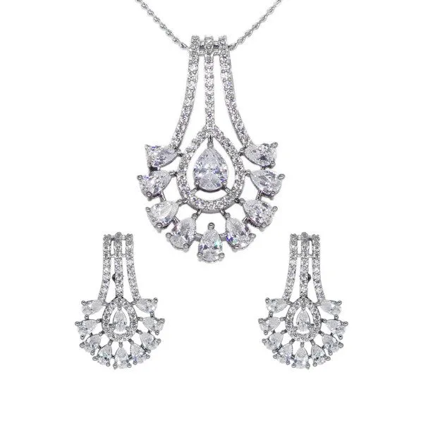 City_Girl_Ad_Brass_Royal_Grace_Pendant_Set_Silver