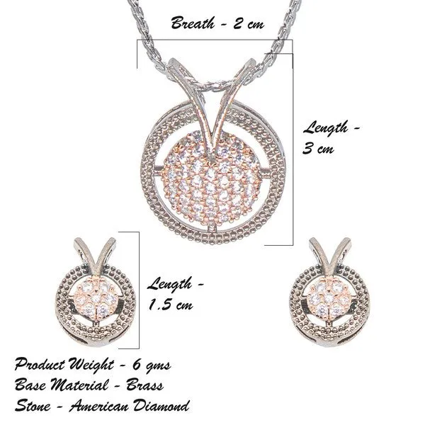 City_Girl_Ad_Brass_Radiant_Noor_Pendant_Set_Rose_Gold