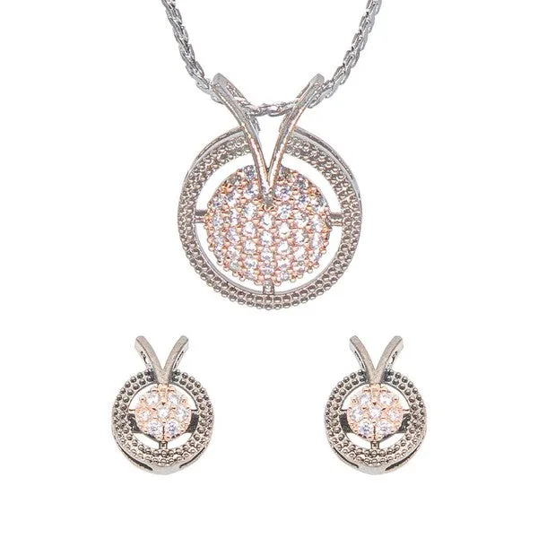 City_Girl_Ad_Brass_Radiant_Noor_Pendant_Set_Rose_Gold