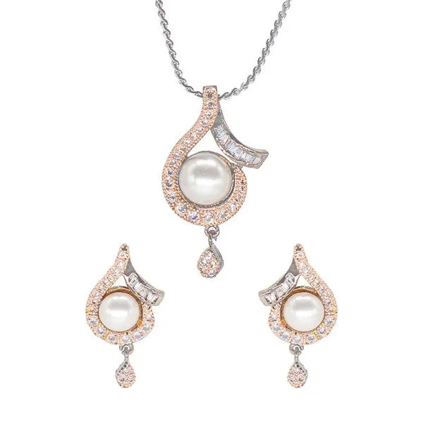 City_Girl_Ad_Brass_Regal_Essence_Pendant_Set_With_Pearl_Rose_Gold