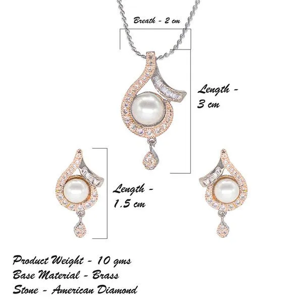 City_Girl_Ad_Brass_Regal_Essence_Pendant_Set_With_Pearl_Rose_Gold
