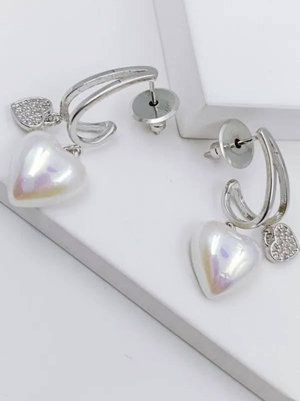 City_Girl_Cz_Stone_Mother_Of_Pearl_Stainless_Steel_Anti_Tarnish_Western_Earring_Silver