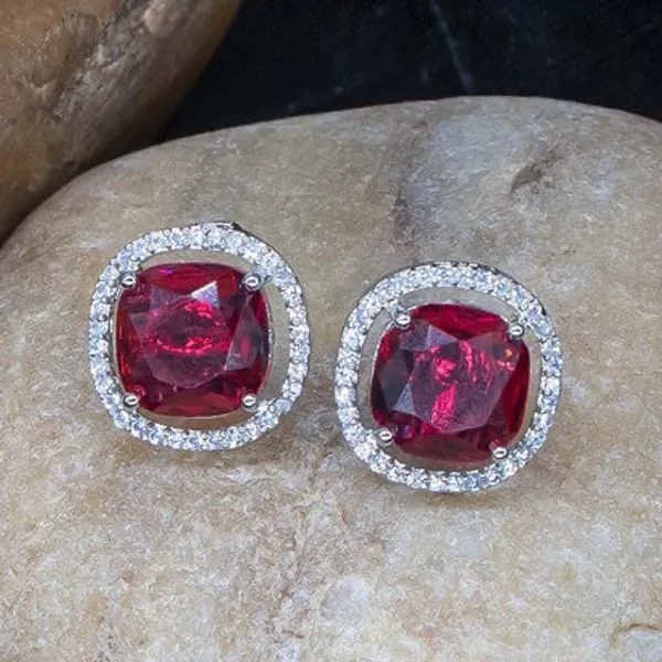 City_Girl_Brass_Rhodium_Plated_Scarlet_Aura_Cz_Studs_Furshia_Pink_Default_Title