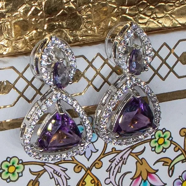 City_Girl_Brass_Rhodium_Plated_Radiant_Triangle_Cz_Tops_Purple