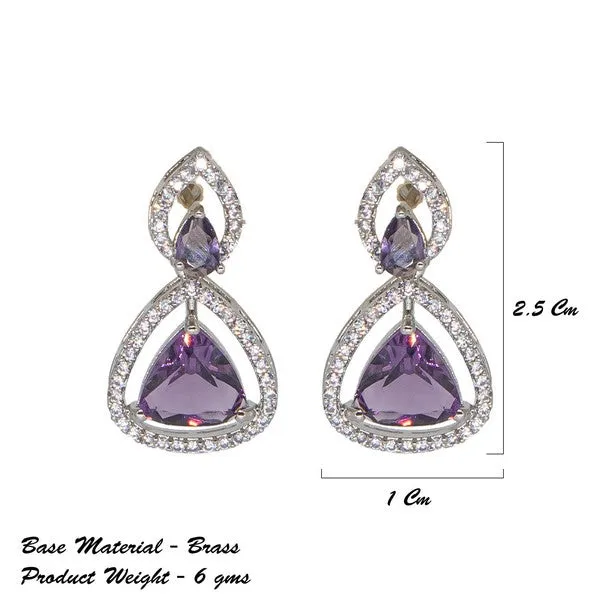 City_Girl_Brass_Rhodium_Plated_Radiant_Triangle_Cz_Tops_Purple