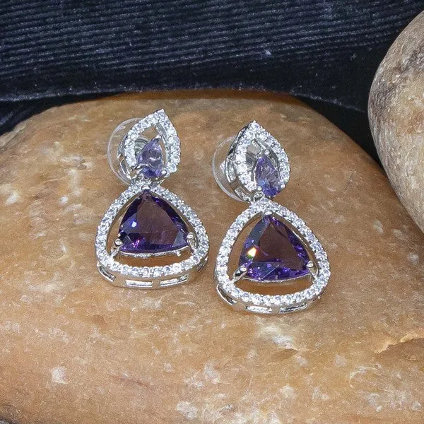 City_Girl_Brass_Rhodium_Plated_Radiant_Triangle_Cz_Tops_Purple