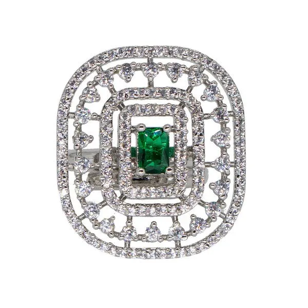 City_Girl_Brass_Green_Cz_Stone_Studded_Rhodium_Plated_Cocktail_Finge_Ring_Free_Size_Default_Title
