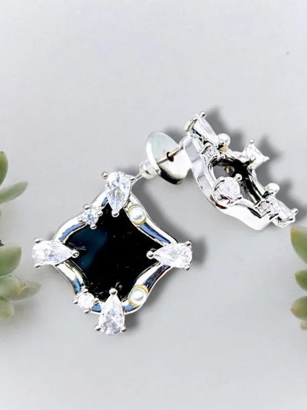 City_Girl_Cz_Stone_Stainless_Steel_Anti_Tarnish_Golden_Earrings_Luxe_Minimalist_Silver