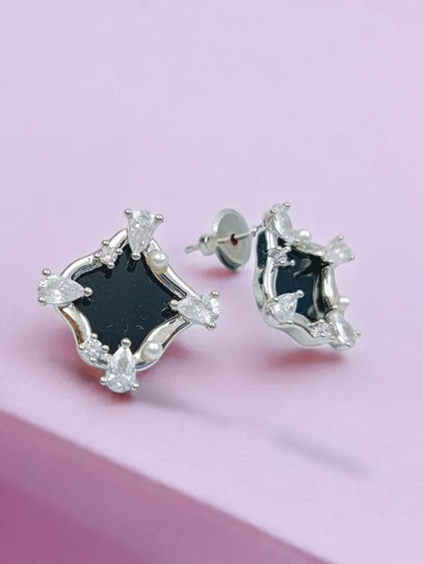 City_Girl_Cz_Stone_Stainless_Steel_Anti_Tarnish_Golden_Earrings_Luxe_Minimalist_Silver