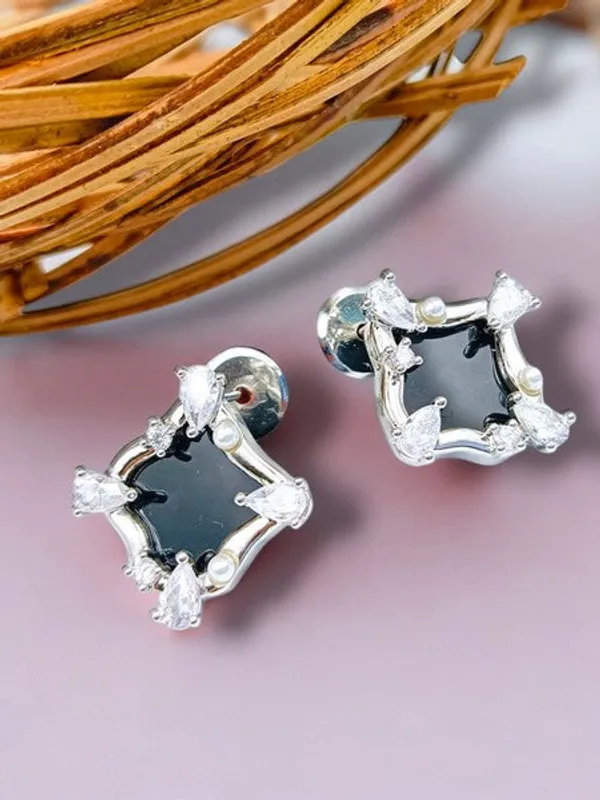 City_Girl_Cz_Stone_Stainless_Steel_Anti_Tarnish_Golden_Earrings_Luxe_Minimalist_Silver