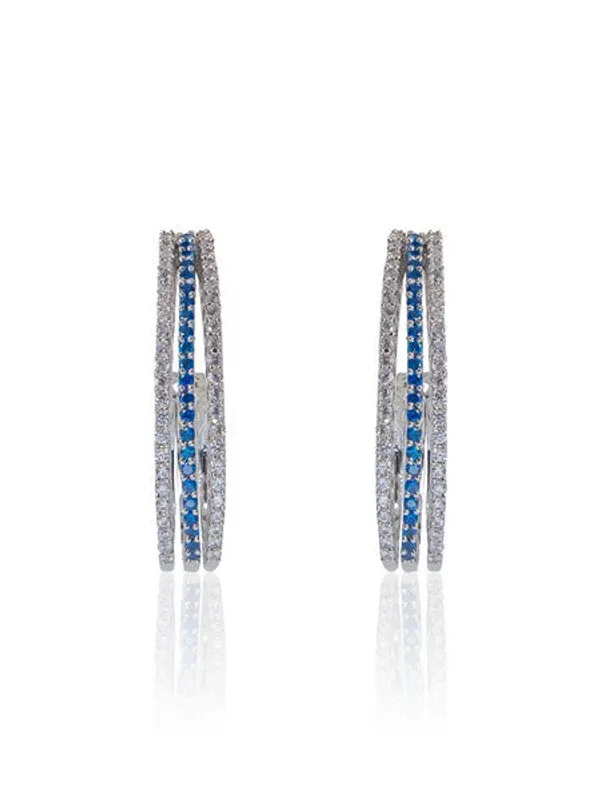 City_Girl_Shimmer_Rhodium_Plated_Elegant_Curve_Design_Studs_Navy_Blue_Default_Title