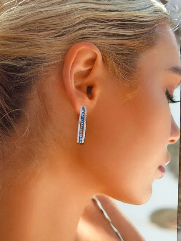 City_Girl_Shimmer_Rhodium_Plated_Elegant_Curve_Design_Studs_Navy_Blue_Default_Title
