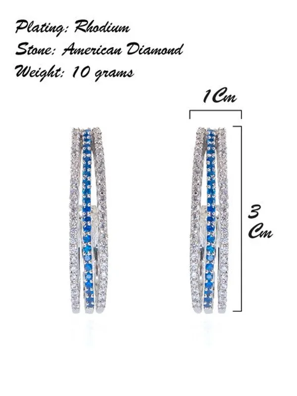 City_Girl_Shimmer_Rhodium_Plated_Elegant_Curve_Design_Studs_Navy_Blue_Default_Title