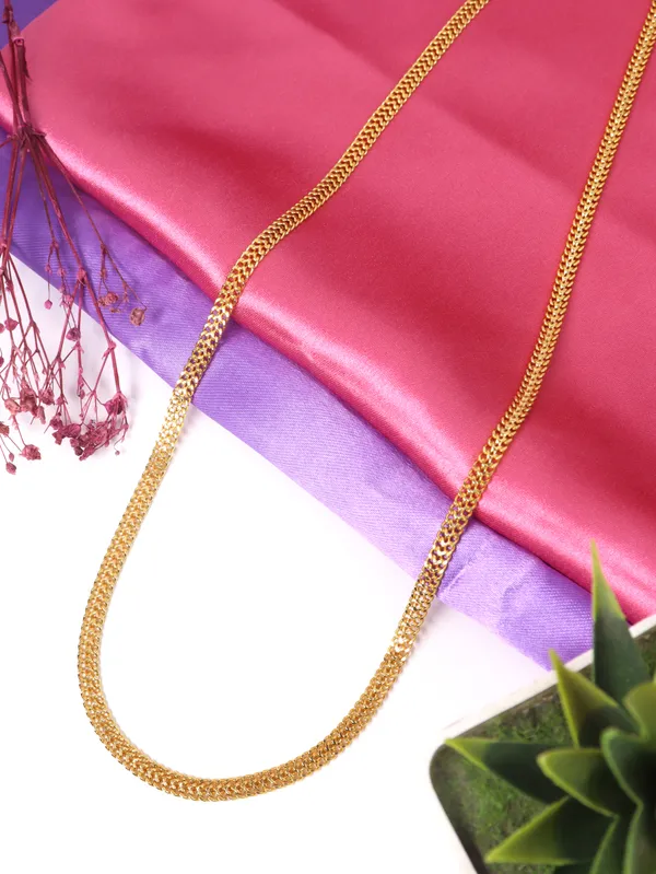 City_Girl_24_Ct_Gold_Plated_Anti_Tarnish_24_Inch_Copper_Chain_For_Men_And_Women_Cn_306a