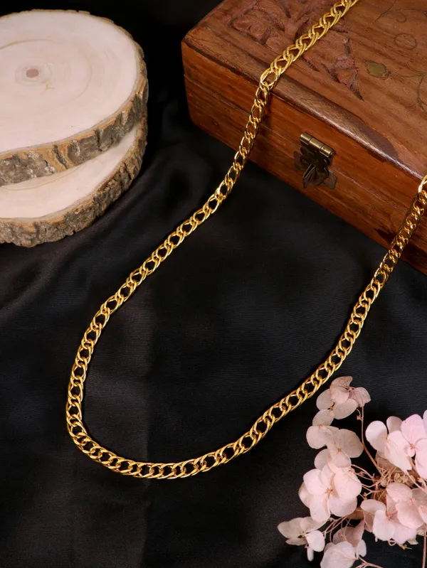 City_Girl_24_Ct_Gold_Plated_24_Inch_Copper_Chain_For_Men_Cn_1078